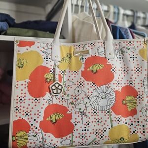Floral Canvas Tote Bag